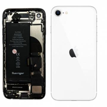 Châssis Arrière iPhone SE 2020 (A2275 / A2298 / A2296) avec Batterie et Caméra Blanc (Origine Démonté) - Grade A